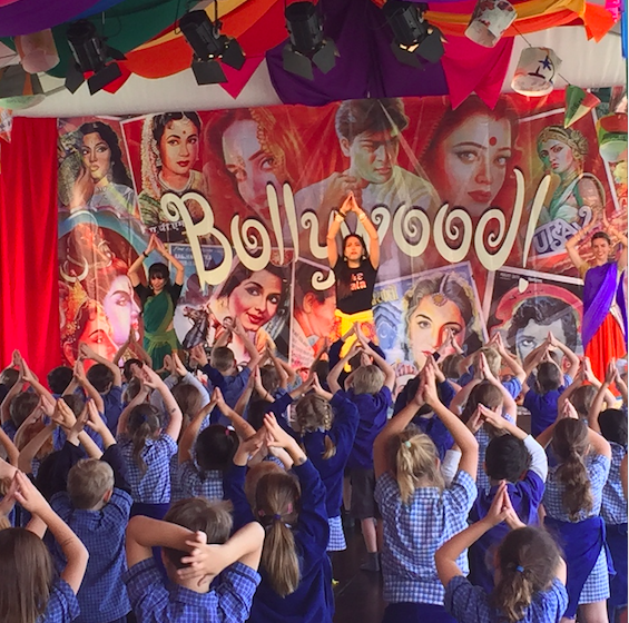 School workshop in Bollywood